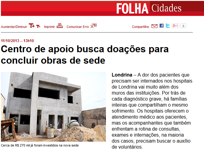 CAE na Folha de Londrina